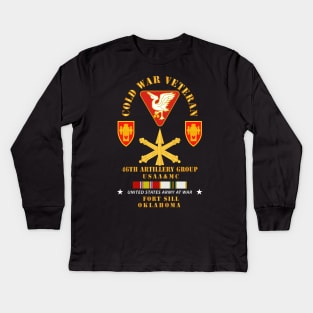 Cold War Vet - 46th Artillery Group - Fort Sill, OK - Missle Branch w COLD SVC Kids Long Sleeve T-Shirt